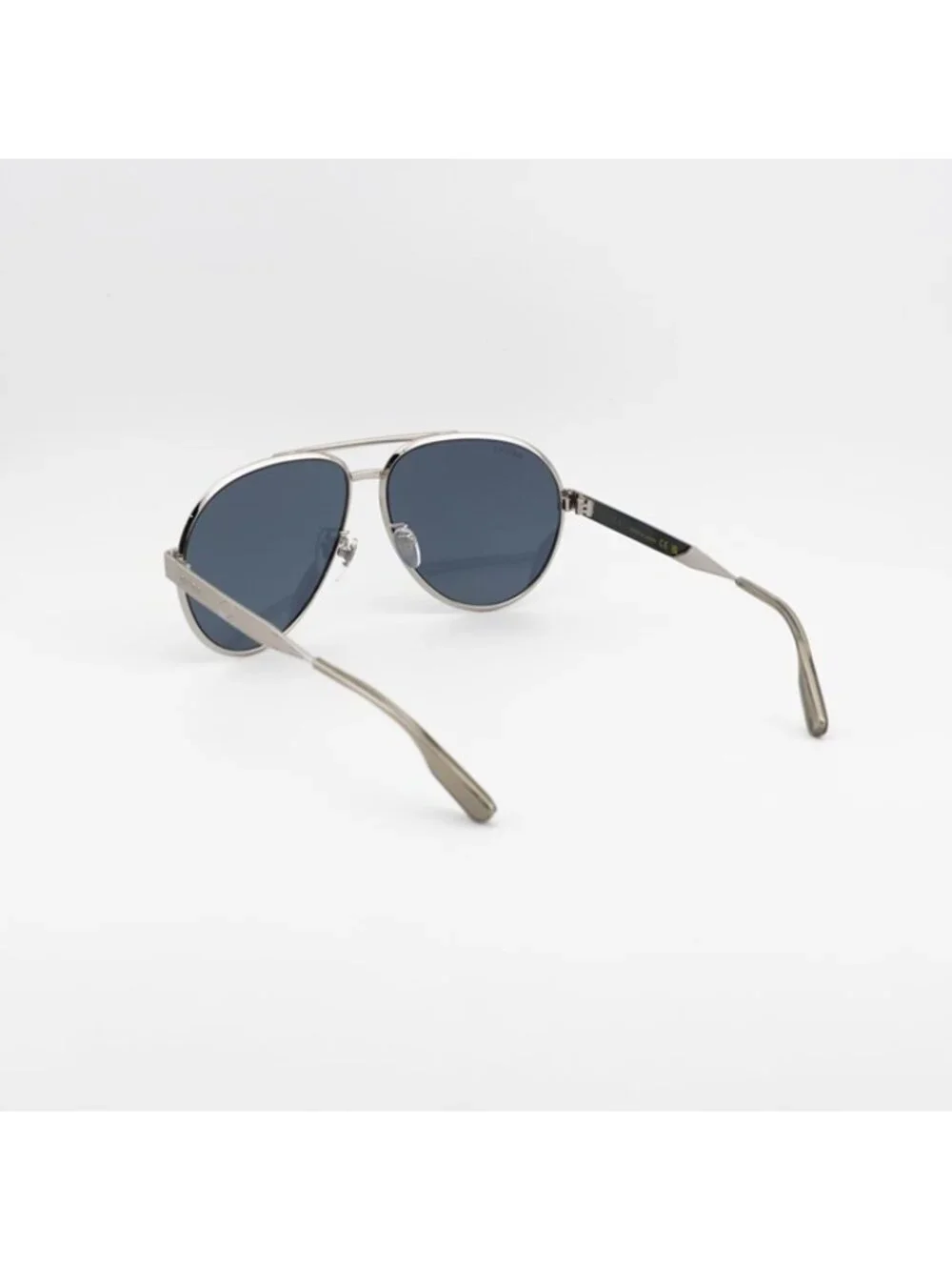 Gucci GG1513S 003 Sunglasses Silver Aviator Frame, Smoke Lenses